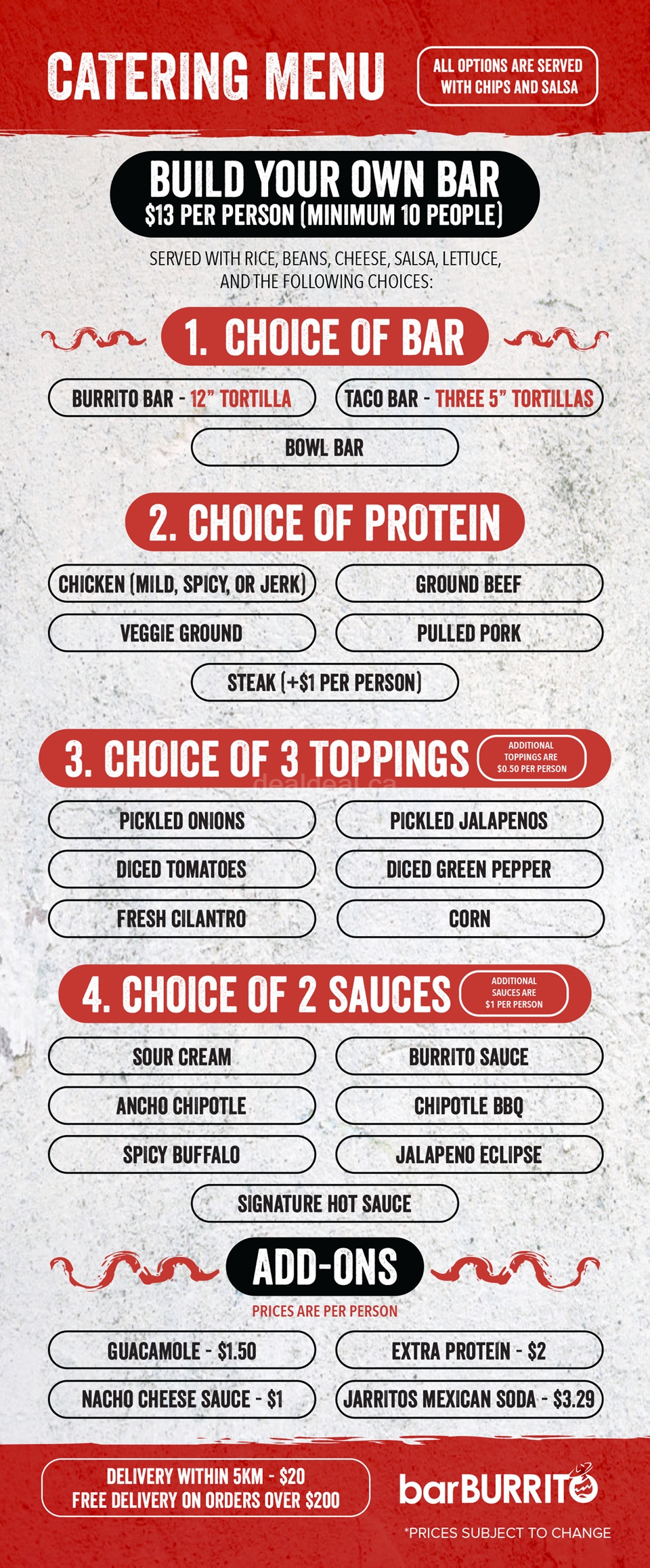 Catering Menu - Pickering photo 2