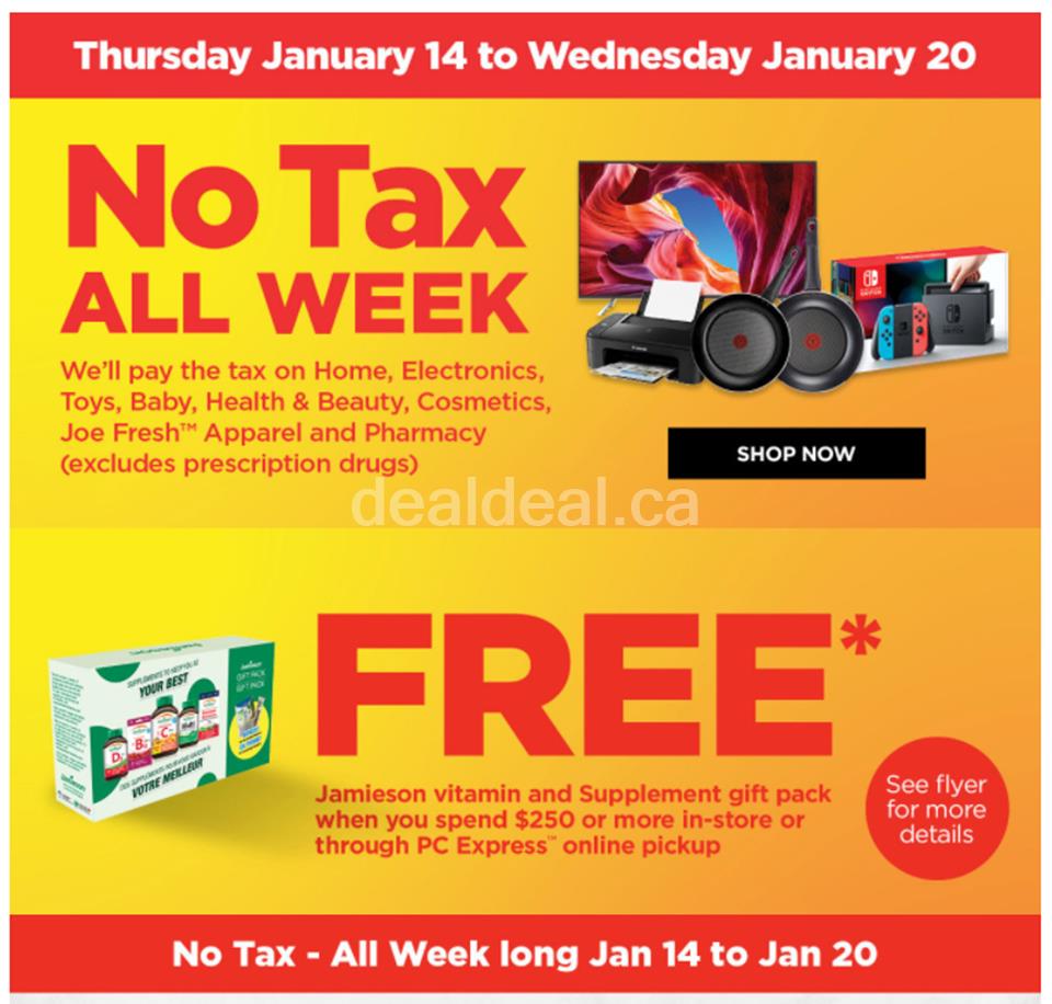 No TAX All Week at Real Canadian Superstore photo 1
