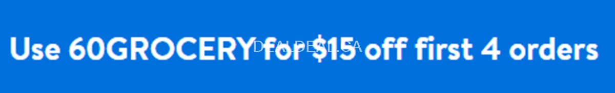 Get $15 off your first four online grocery orders at Walmart Canada