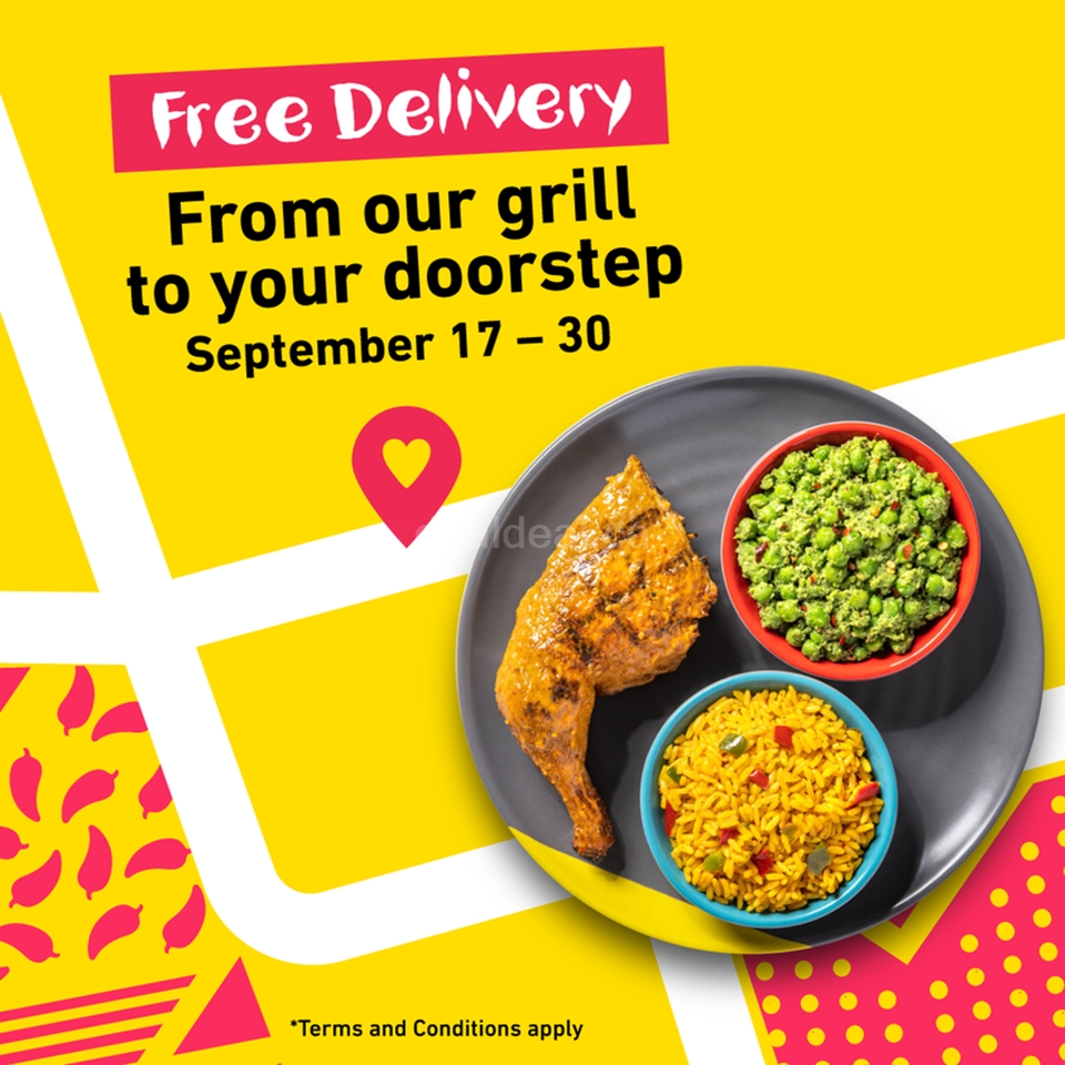 Ejoy FREE delivery on all online and app orders from Nando's photo 1