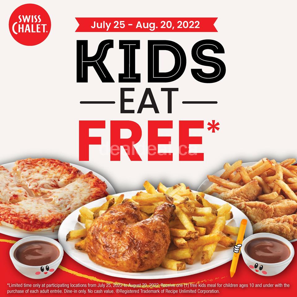 KIDS EAT FREE at Swiss Chalet photo 1
