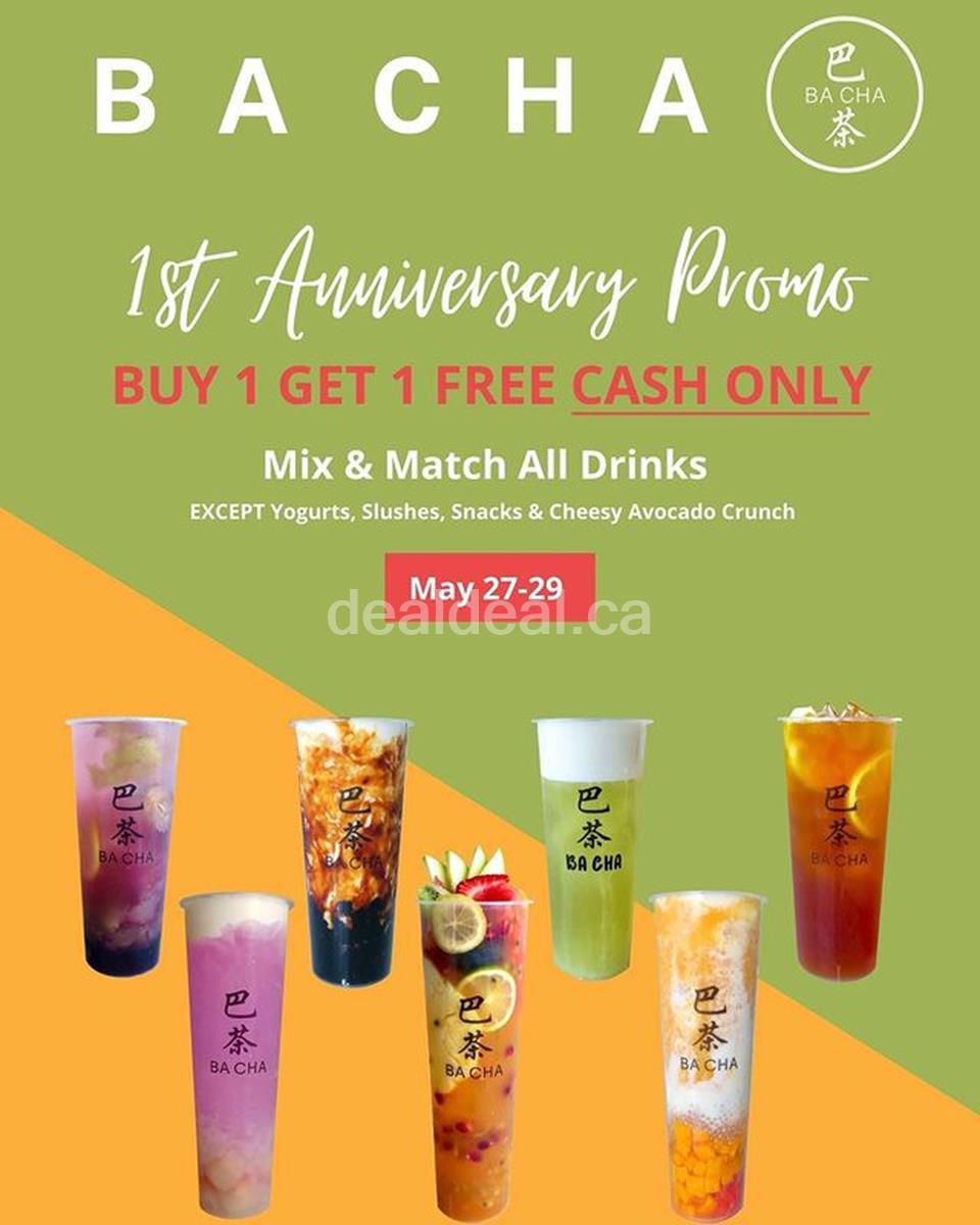 Buy one Get one Free at Ba Cha photo 1