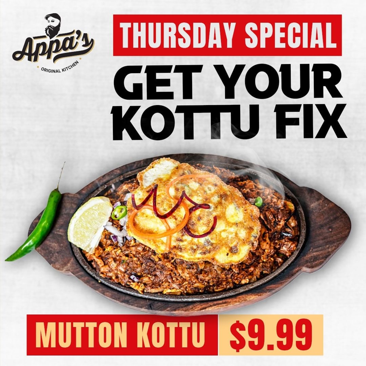 Enjoy Daily Deals Specials at Appa's Original Kitchen in Markham! photo 4