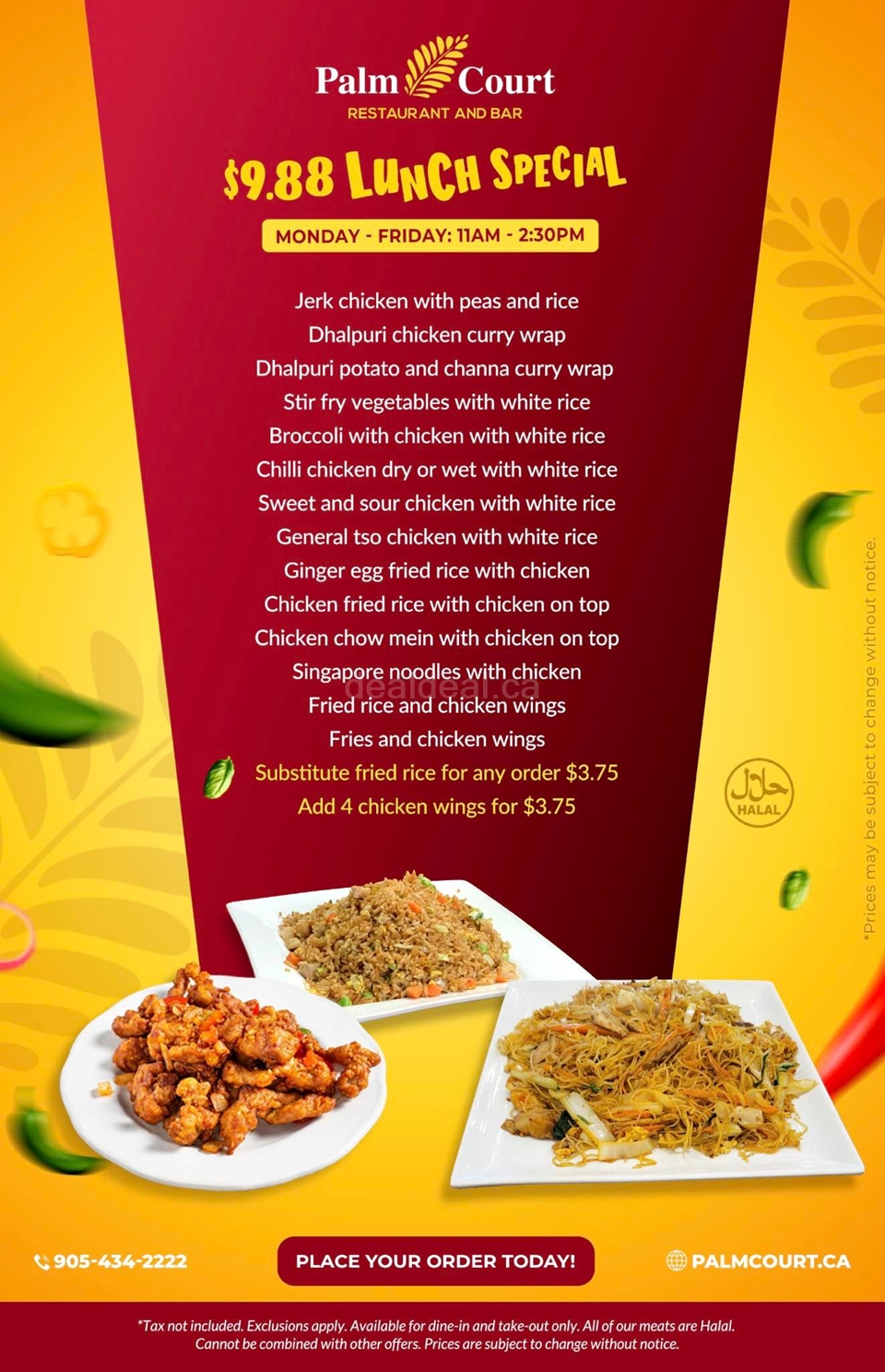 Lunch Special at Palm Court Restaurant and Bar photo 1