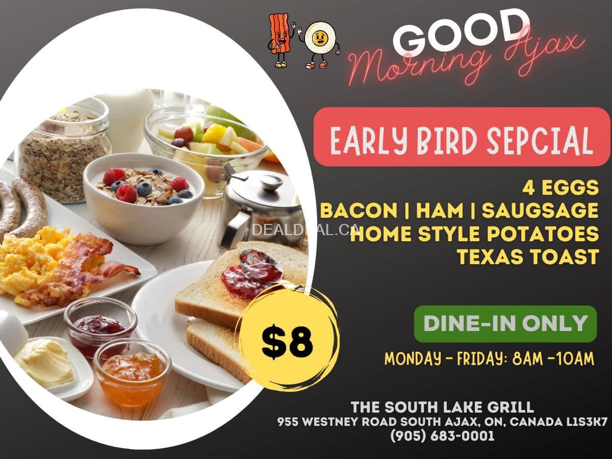 Early Bird Breakfast Special at The South Lake Grill photo 1