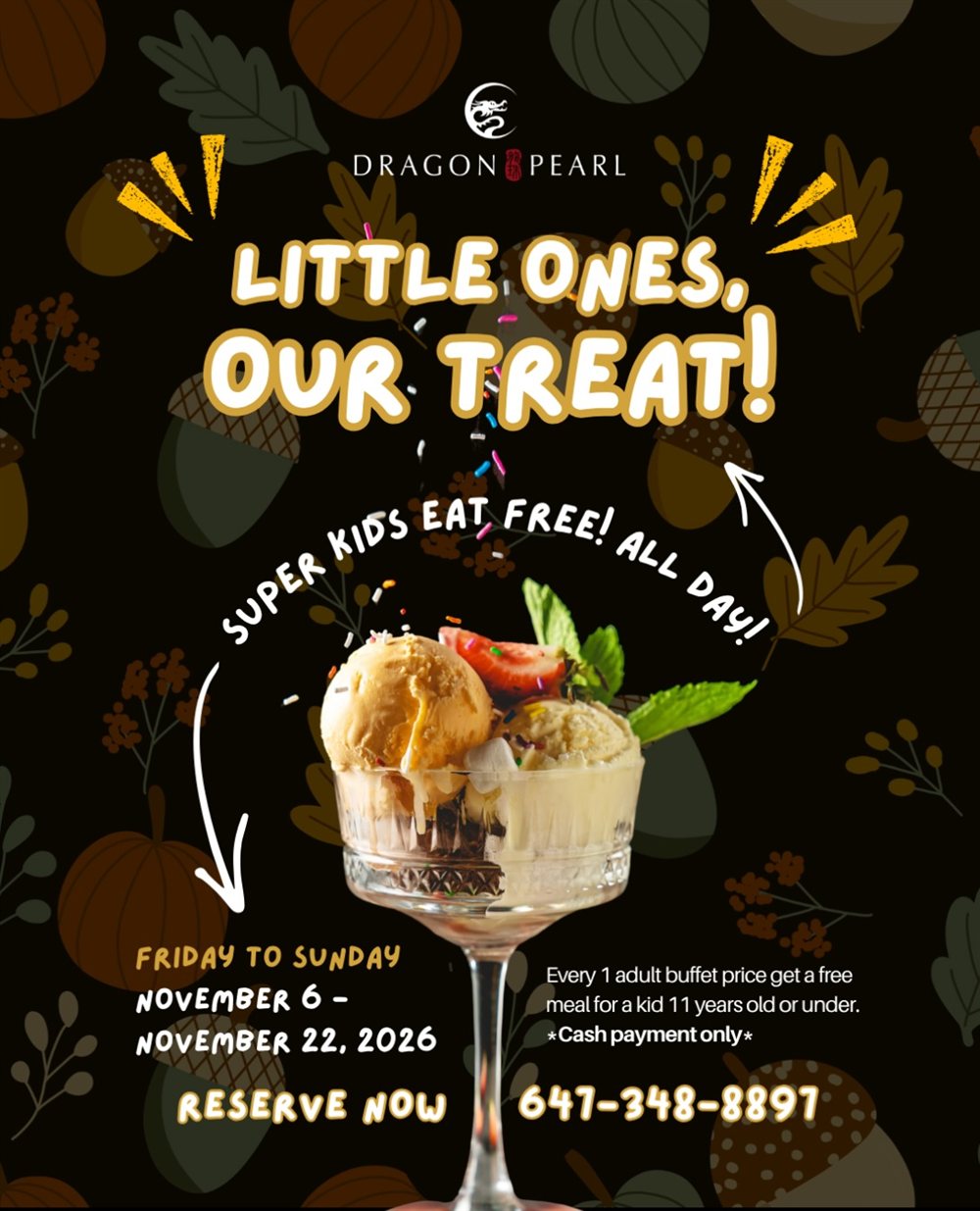 Dragon Pearl Kids Eat Free Friday to Sunday, November 6-22, 2026 photo 1