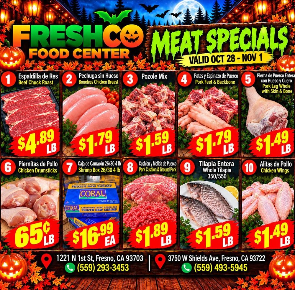 FRESHCO FOOD CENTER Flyer Oct 28 - Nov 1