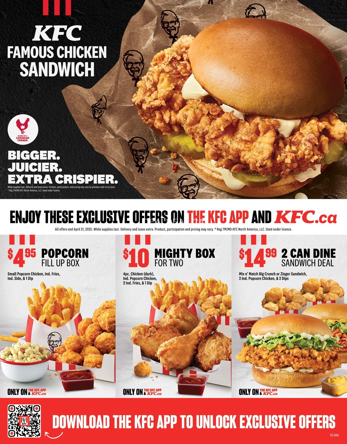 KFC Ontario Exclusive Coupons, Flyers, and Deals 2025 photo 2