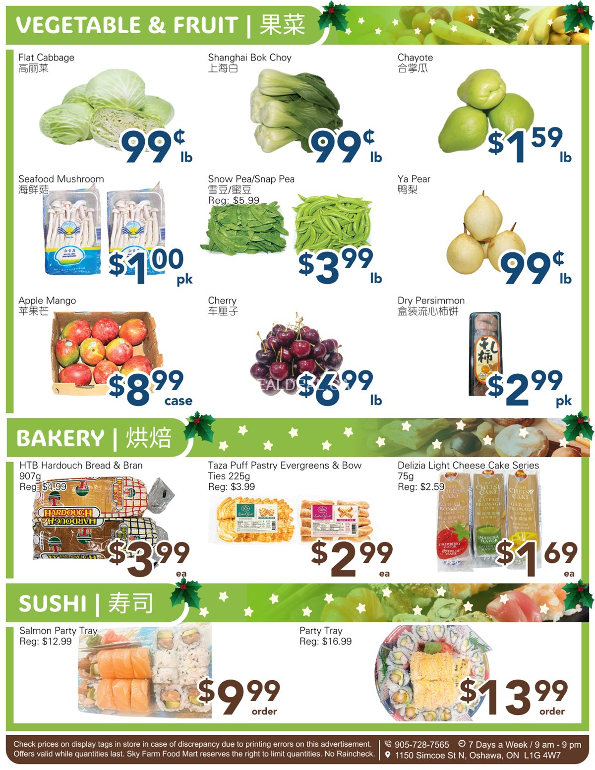 SkyFarm Food Mart Oshawa Weekly Flyer | Jan 03- Jan 09, 2025 photo 3