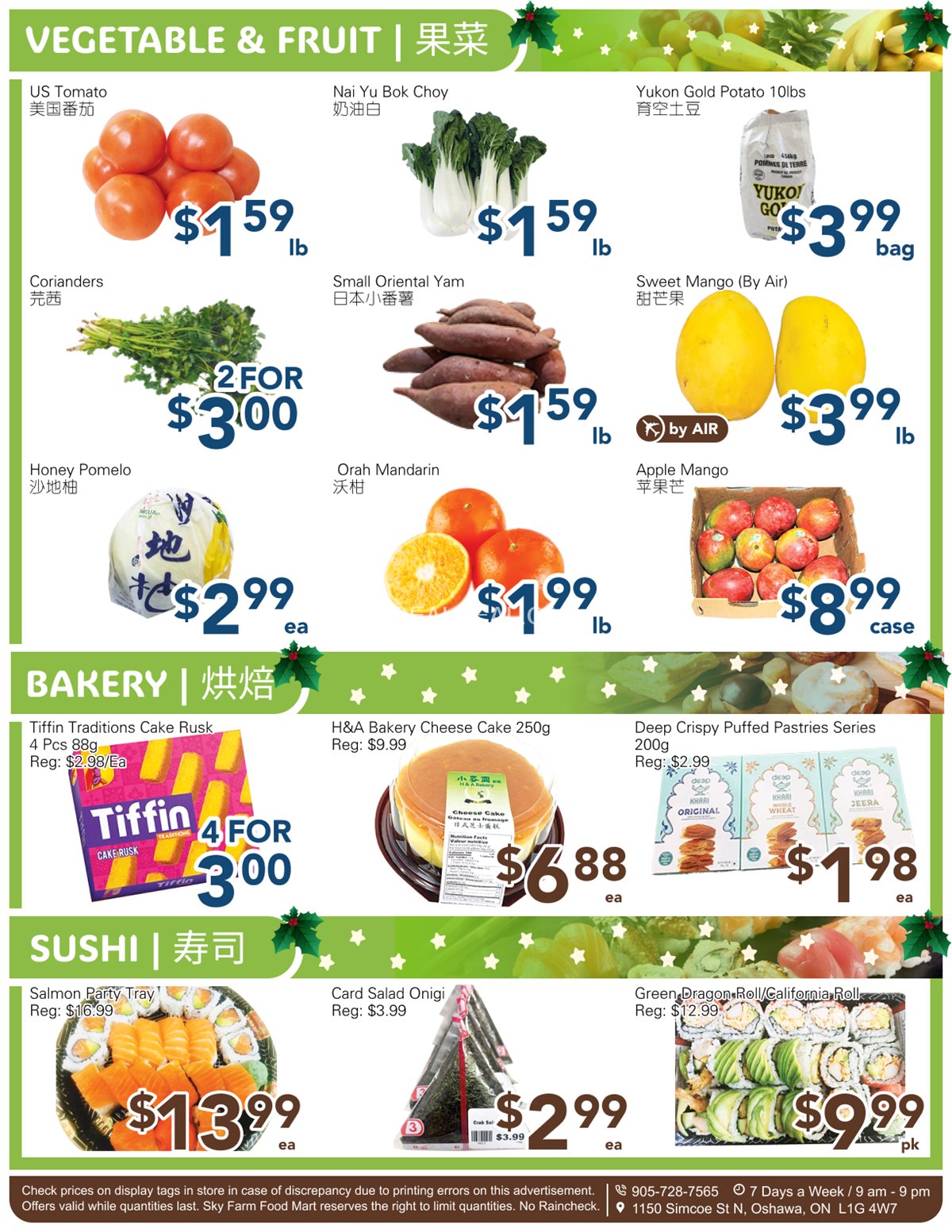 SkyFarm Food Mart Oshawa Weekly Flyer | Jan 10- Jan 16, 2025 photo 4