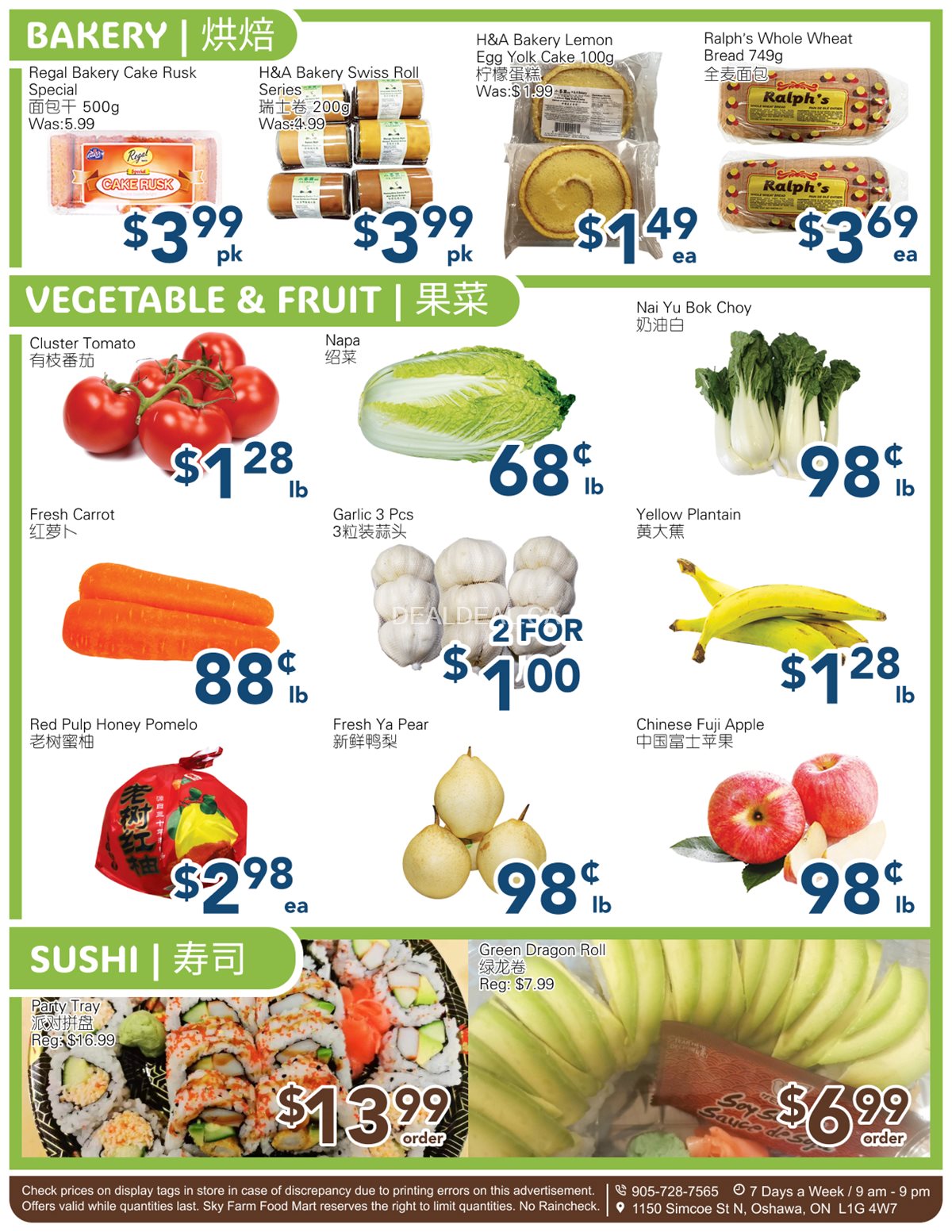 SkyFarm Food Mart Oshawa Weekly Flyer | November 15-21, 2024 photo 2