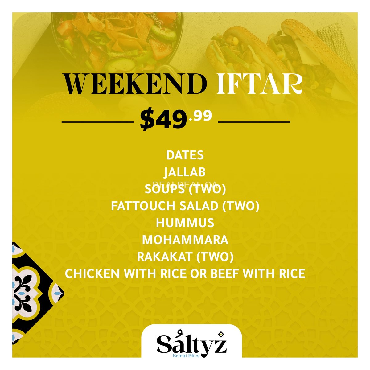 Ramadan Iftar Packages at Saltyz Grill photo 3