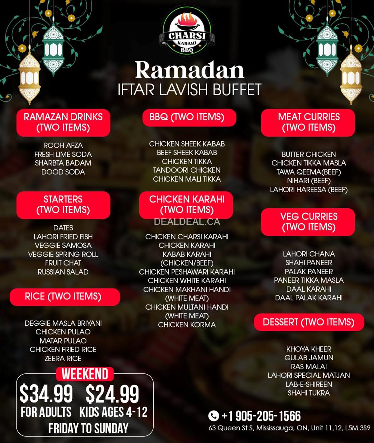 Indulge in a lavish Ramadan Iftar buffet experience at Charsi Karahi & BBQ. photo 2