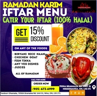 Iftar Menu at Tandoori Dhamaka