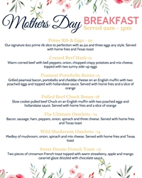 Mother's Day Breakfast and Dinner menu at Portly Piper Pub Oshawa photo 1