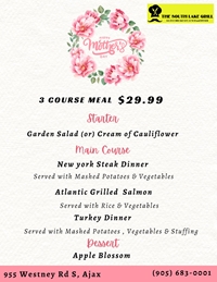 Treat Mom to a Delicious 3-Course Meal for Only $29.99 at South Lake Grill this Mother's Day!