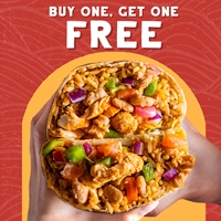 Get one free burrito when you order through UberEats at barBURRITO