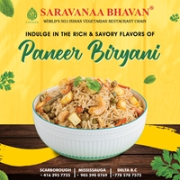 Paneer Biryan at Saravanaa Bhavan Canada