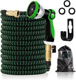Expandable Garden Hose 100ft - Flexible Retractable Water Hose with10 Function Sprayer Nozzle