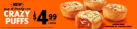 Crazy Puffs $4.99 at Little Caesars
