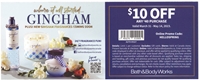 Get $10 off any purchase of $40 or more at Bath and Body Works Canada