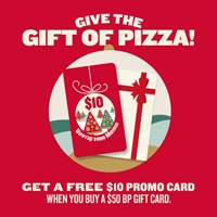Get a FREE $10 promo card when you buy a $50 BP gift card