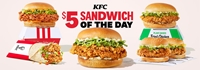 $5 Sandwich of the Day is back at KFC