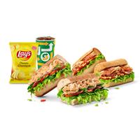 Get a FREE Footlong when you buy a Footlong with any drink and chips at Subway