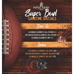 Super Bowl Game Time Special at Piper Arms Pub Whitby