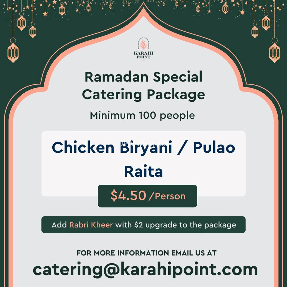Ramadan catering packages at Karahi Point photo 2