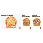 Get 50% OFF Regular Priced Pizzas at PizzaPizza Today Only