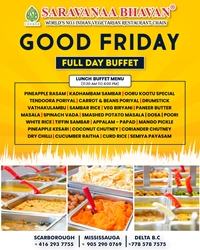 Good Friday Full Day Buffet at Saravanaa Bhavan photo 1