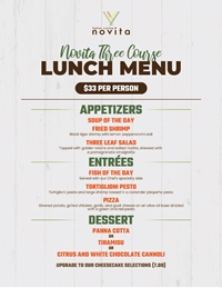 May Special Three Course Lunch and Dinner Menu at Novita Italian Cuisine photo 2
