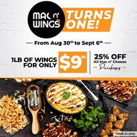 Enjoy Special deals at Mac N' Wings