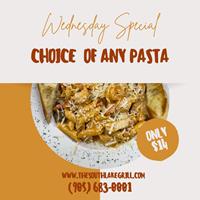 Pasta Wednesday at The Southlake Grill