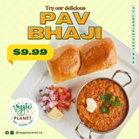 Pav Bhaji for $9.99 at Veggie Planet