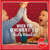 Get a kids meal for $2 at East Side Mario's