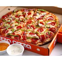 50% OFF regular priced pizzas for the Toronto Raptors’ 1 year championship anniversary.
