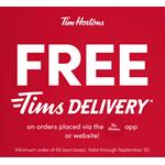 Tim Hortons promo offers up free delivery with in- app orders