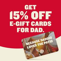Get 15% OFF Boston Pizza E-Gift Cards of $50 or more for this Father's Day