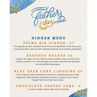 Father's Day Dinner Menu at One Eyed Jack - Oshawa
