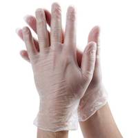 Vinyl Disposable Gloves, Large, 100 Count