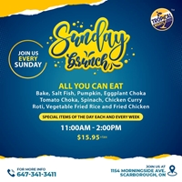 Sunday Brunch at Tropical Nights Restaurant & Lounge