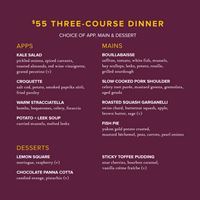 $55 three-course dinner photo 2