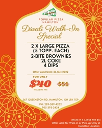 Popular Pizza Hamilton - Diwali Special Offer photo 2