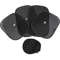 AmazonBasics Car Sun Shades with 110 and 80 GSM Polyester with Suction Cup for Darker Shadow