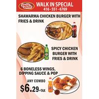 Walk in Special at Double Double Pizza & Chicken - Kingston Rd