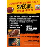 Super bowl & Family Day Special at Break N Wings Toronto