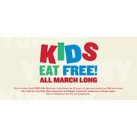 Kids Eat FREE all March long at Boston Pizza