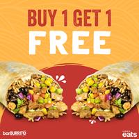 Buy one burrito, get one free when you order through UberEats at BarBurrito